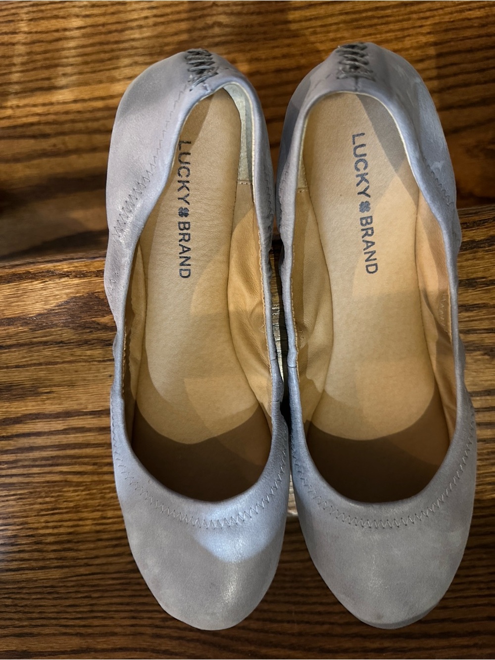 Lucky Brand Light Gray Ballet Flats